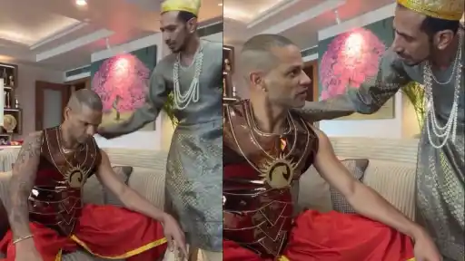 Yuzvendra Chahal and Shikhar Dhawan funny video